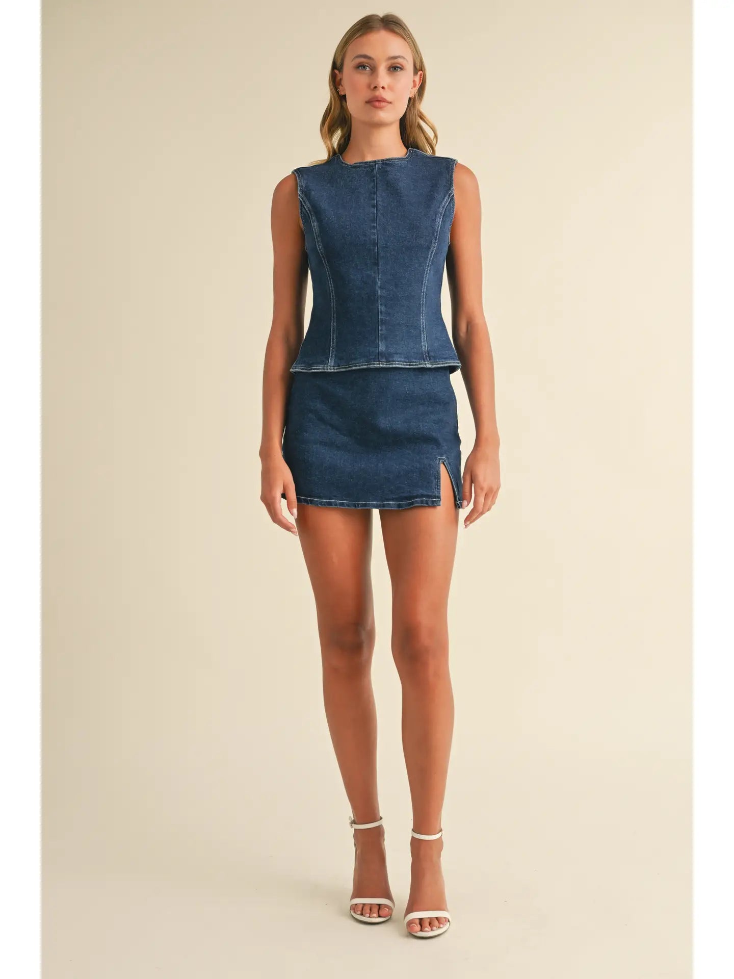 Sweet Caroline Denim Skirt