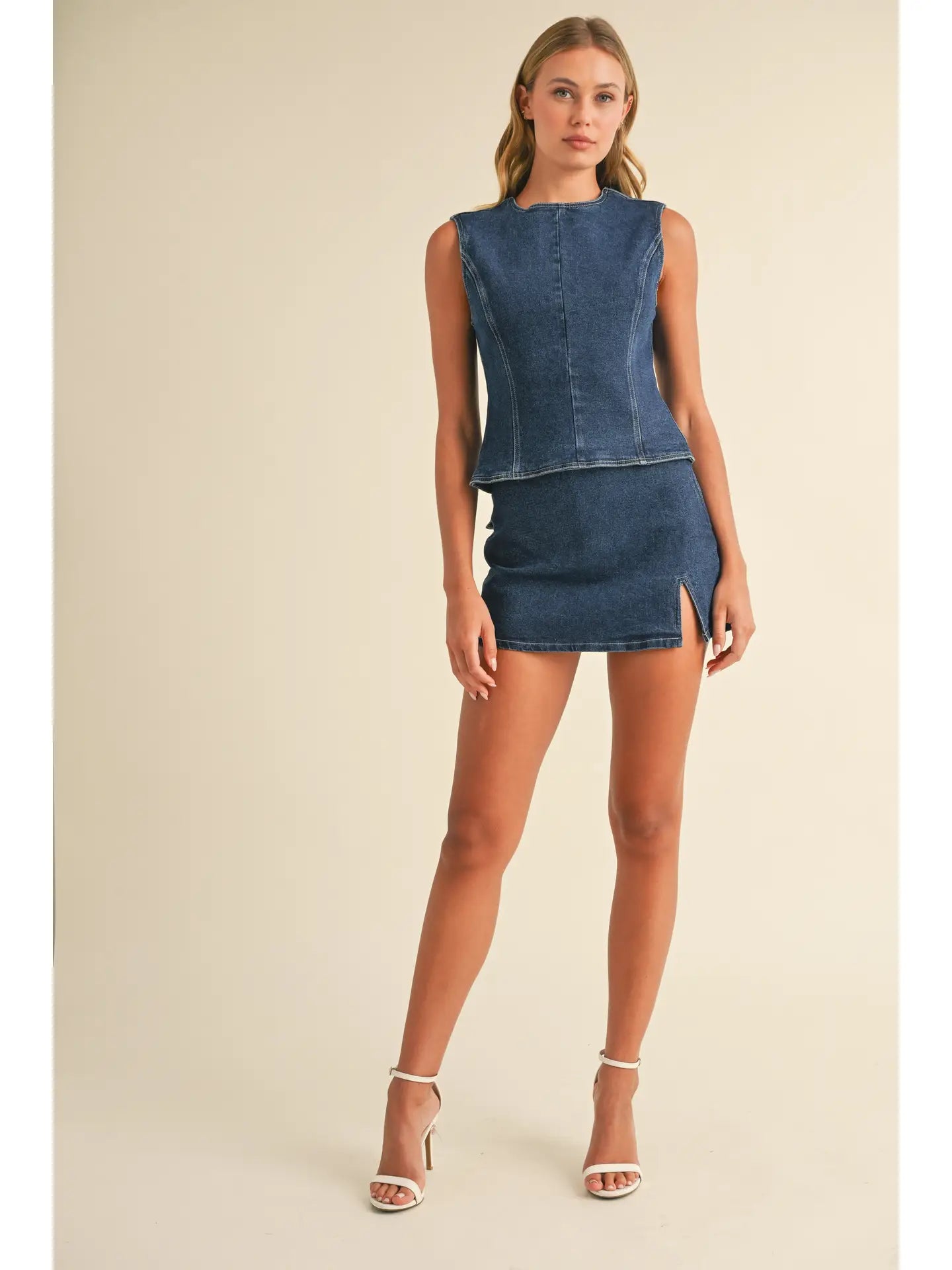 Sweet Caroline Denim Top