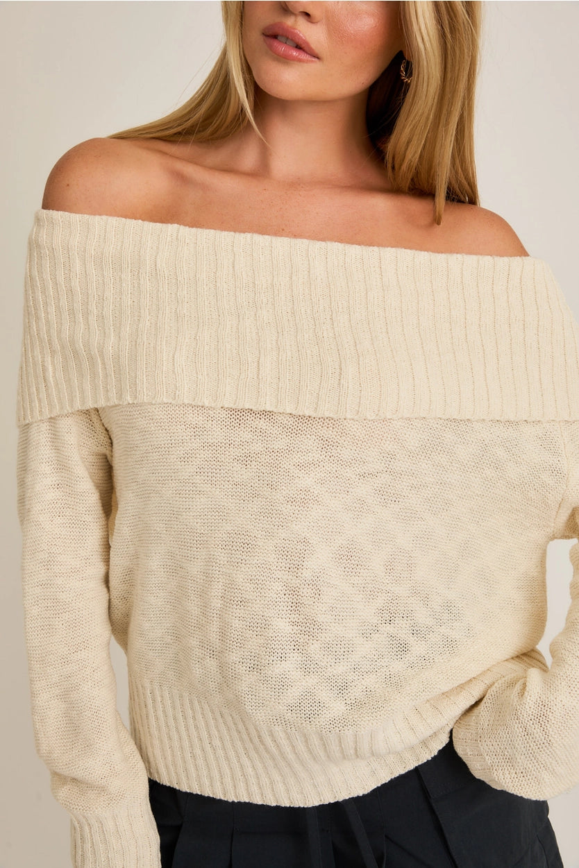 Vanilla Girl Off The Shoulder Top