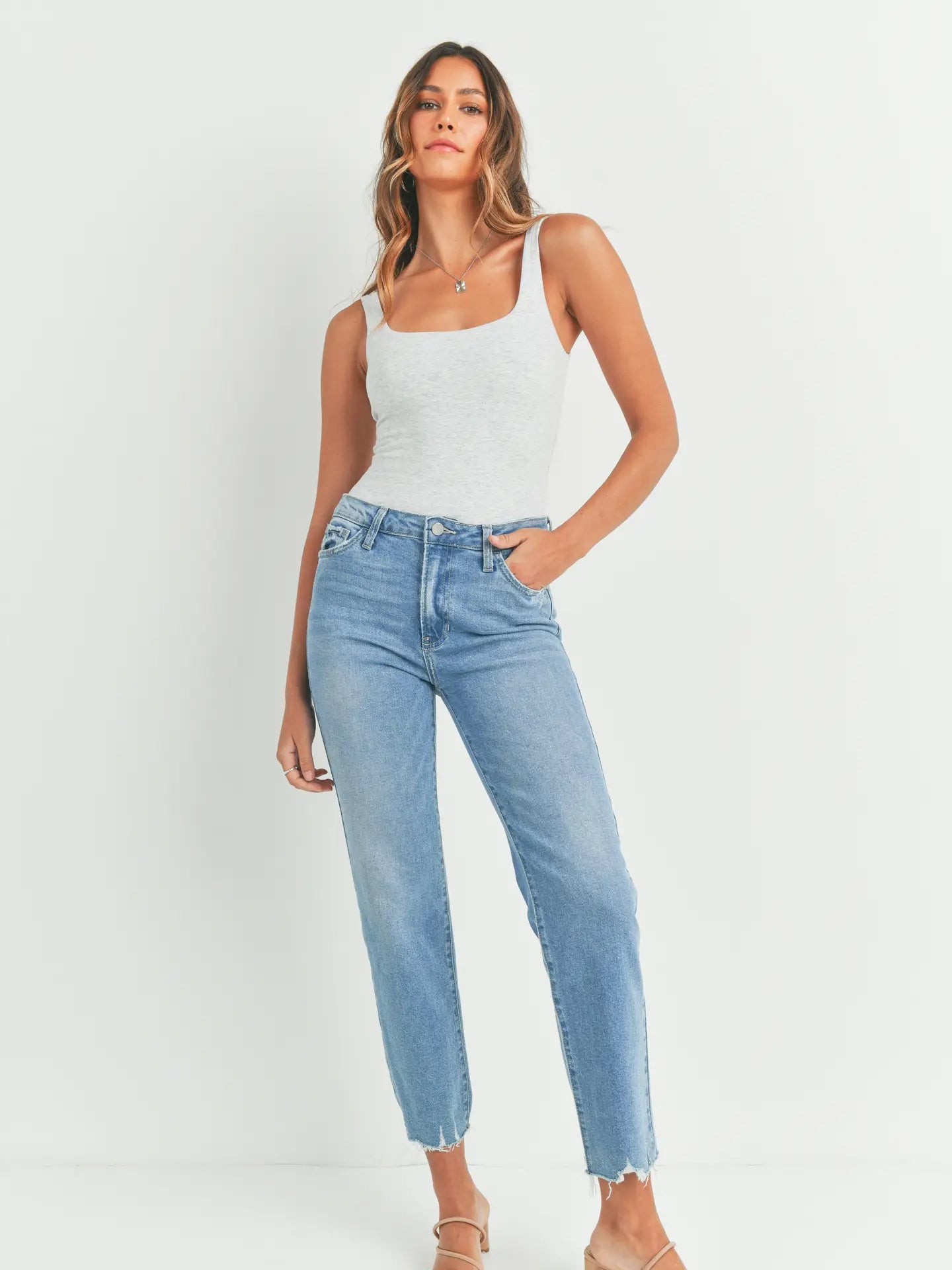 Light Wash Vintage Straight Denim