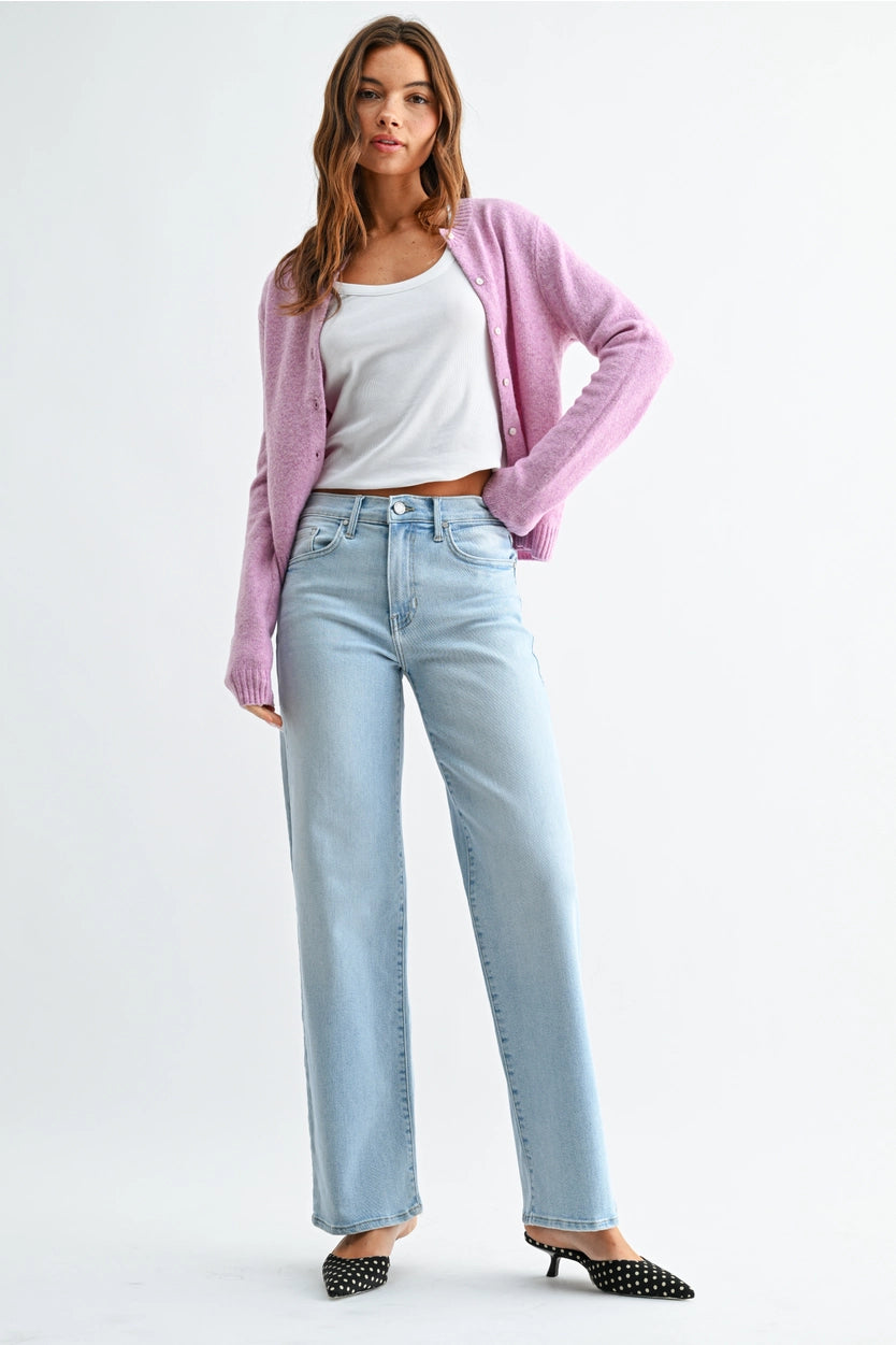 Light Wash Loose Straight Denim