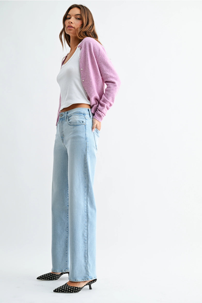 Light Wash Loose Straight Denim
