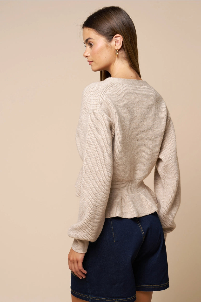 Pretty Peplum Cardigan